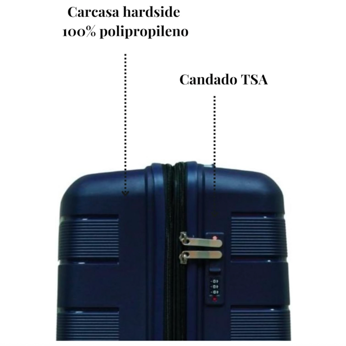 Foto 4 pulgar | Maleta de Viaje T-travel Infinity Azul Mediana