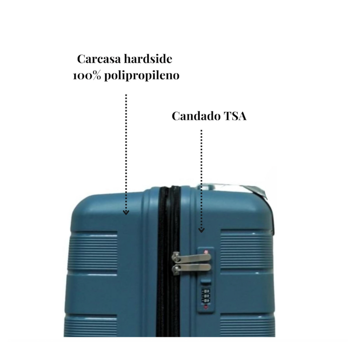 Foto 3 | Maletas de Viaje  T-travel Infinity Vertical Azul