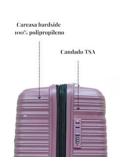Foto 4 | Maleta de Viaje T-travel Wandelust Magenta
