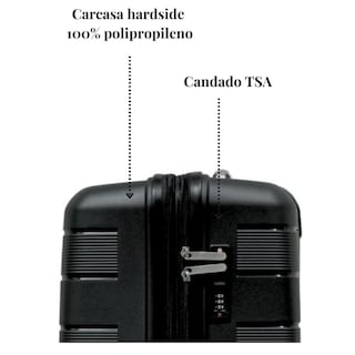 Foto 3 | Maletas de Viaje T-travel Infinity Negra Mediana
