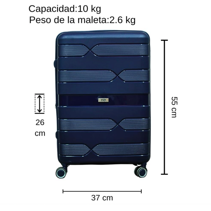 Foto 2 | Maletas de Mano T-travel Infinity Azul Chica