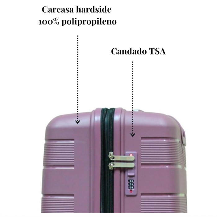 Foto 4 pulgar | Maletas de Viaje T-travel Infinity Polipropileno Magenta