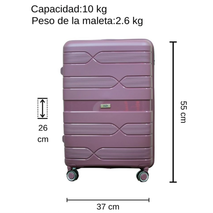 Foto 2 | Maletas de Viaje T-travel Infinity Polipropileno Magenta