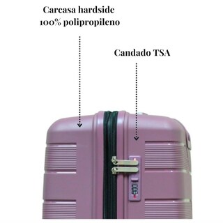 Foto 3 | Maletas de Viaje T-travel Infinity Polipropileno Magenta