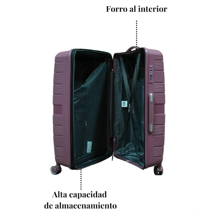 Foto 6 pulgar | Maletas de Viaje T-travel Infinity Polipropileno Magenta