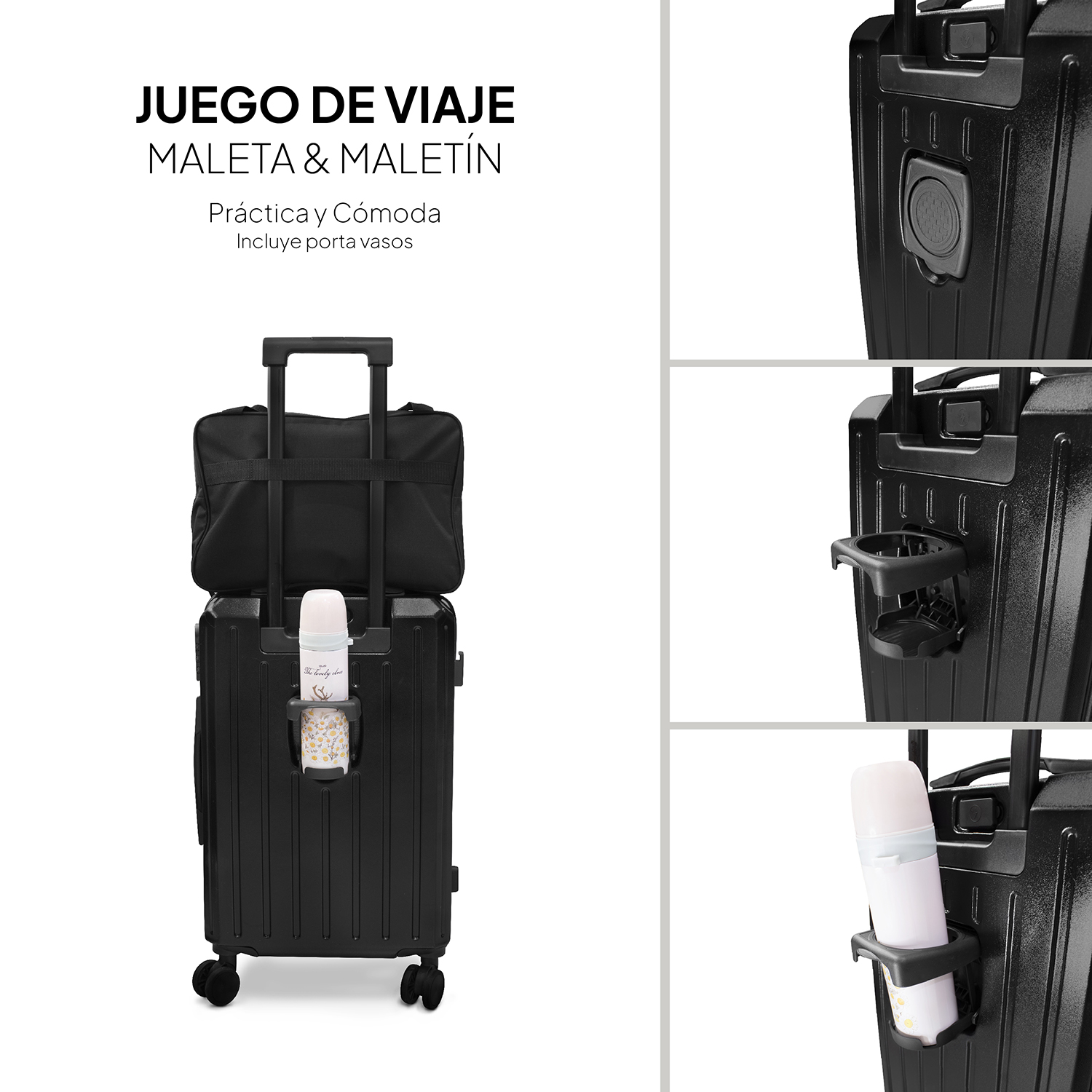 Foto 7 pulgar | Maleta Carry On Con Carga Usb y Equipaje de Mano Andromeda Inc