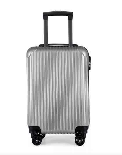 Foto 1 | Maleta de Viaje 10 kg 20 " Rígida 360° con Candado de Seguridad Gris