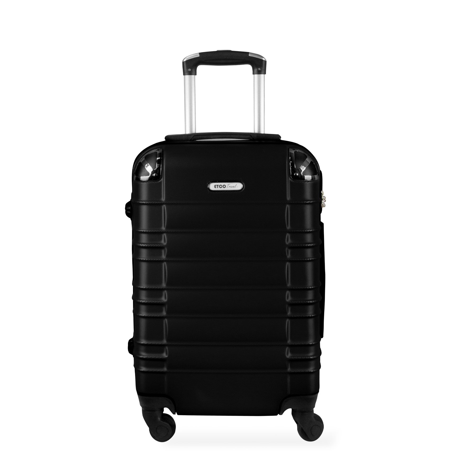 Maleta De Viaje  10 Kgs. Color Negro Maleta De Mano Para Cabina Con Ruedas 360 Etco Travel $699