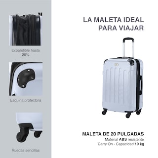 Foto 2 | Maleta Fly & Trip ABS 20in Tokio Plateada