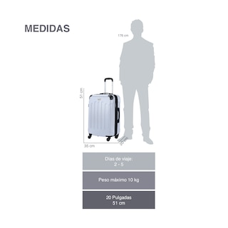 Foto 3 | Maleta Fly & Trip ABS 20in Tokio Plateada