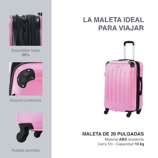 Foto 2 | Maleta ABS Rosa Fly and Trip Tokio 20''