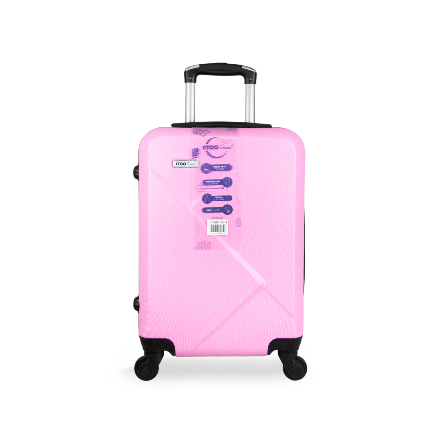 Maleta con Ruedas Etco Travel Rosa