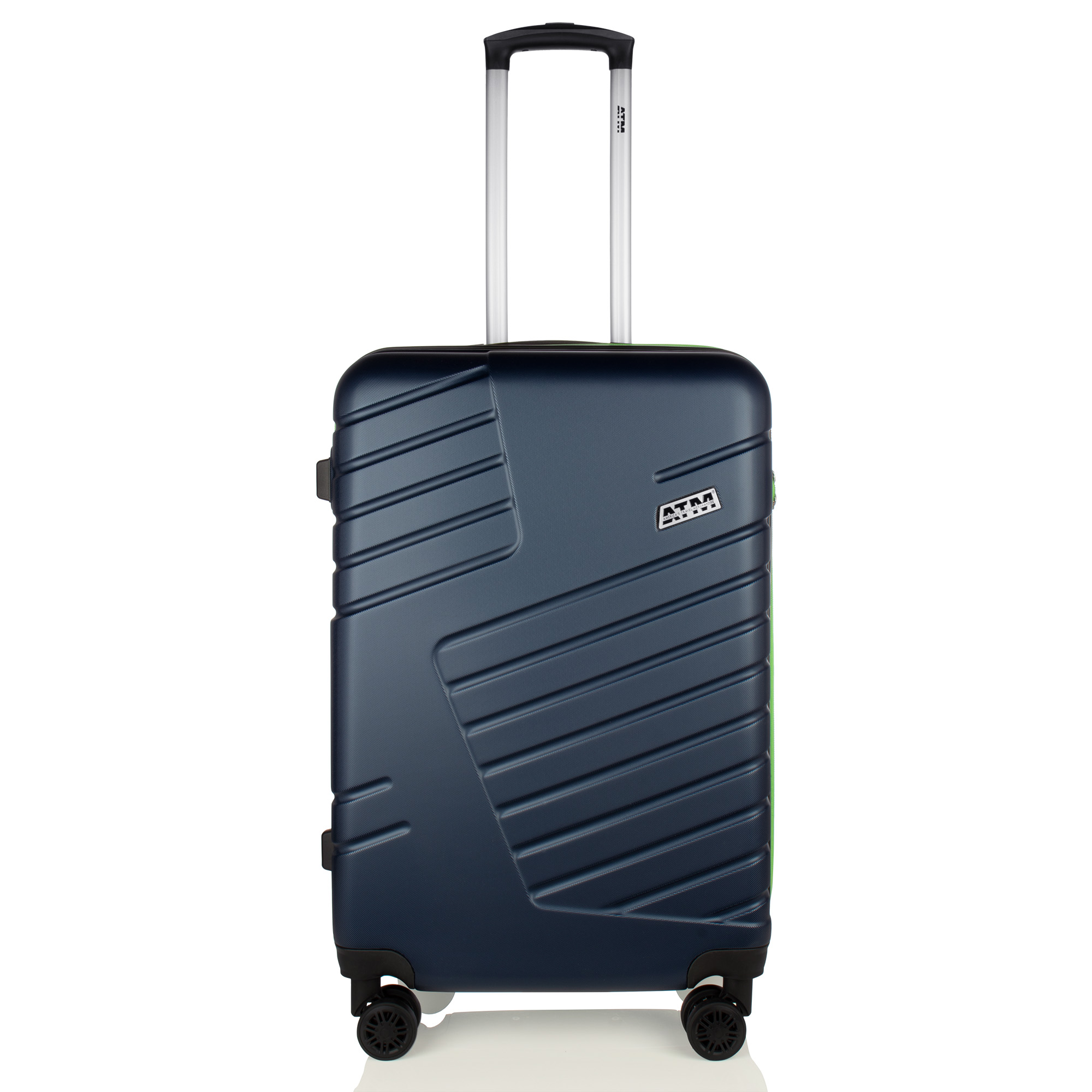 Maleta De Viaje Rígida Original Nueva American Travel Merch Azul De 25'' Con 3 Compartimientos Internos, Y Cierre