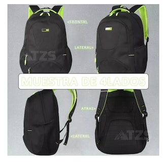 Foto 4 | Mochila Escolar Viaje Bolsa Casual Para Laptop 15.6 Inch Hombres Grande Color Negro Multifunción Wünd