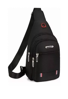 Foto 1 | Mochilas Informales Bolsos Cruzados Bolsos De Pecho Heaimo Bolso Bandolera Negro Wünd