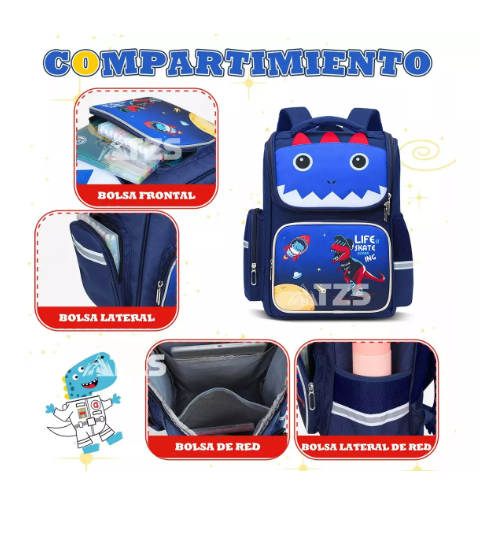 Foto 3 | Mochila Escolar Wünd Azul