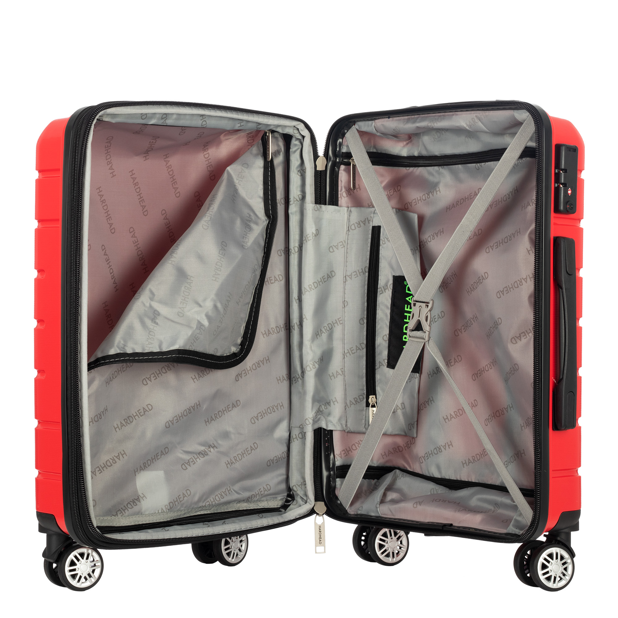 Foto 5 | Maleta De Viaje Rígida Original Nueva Hardhead Ian Rojo Equipaje De 20 Pulgadas Desmontable Con Cierre Expandible Cabin