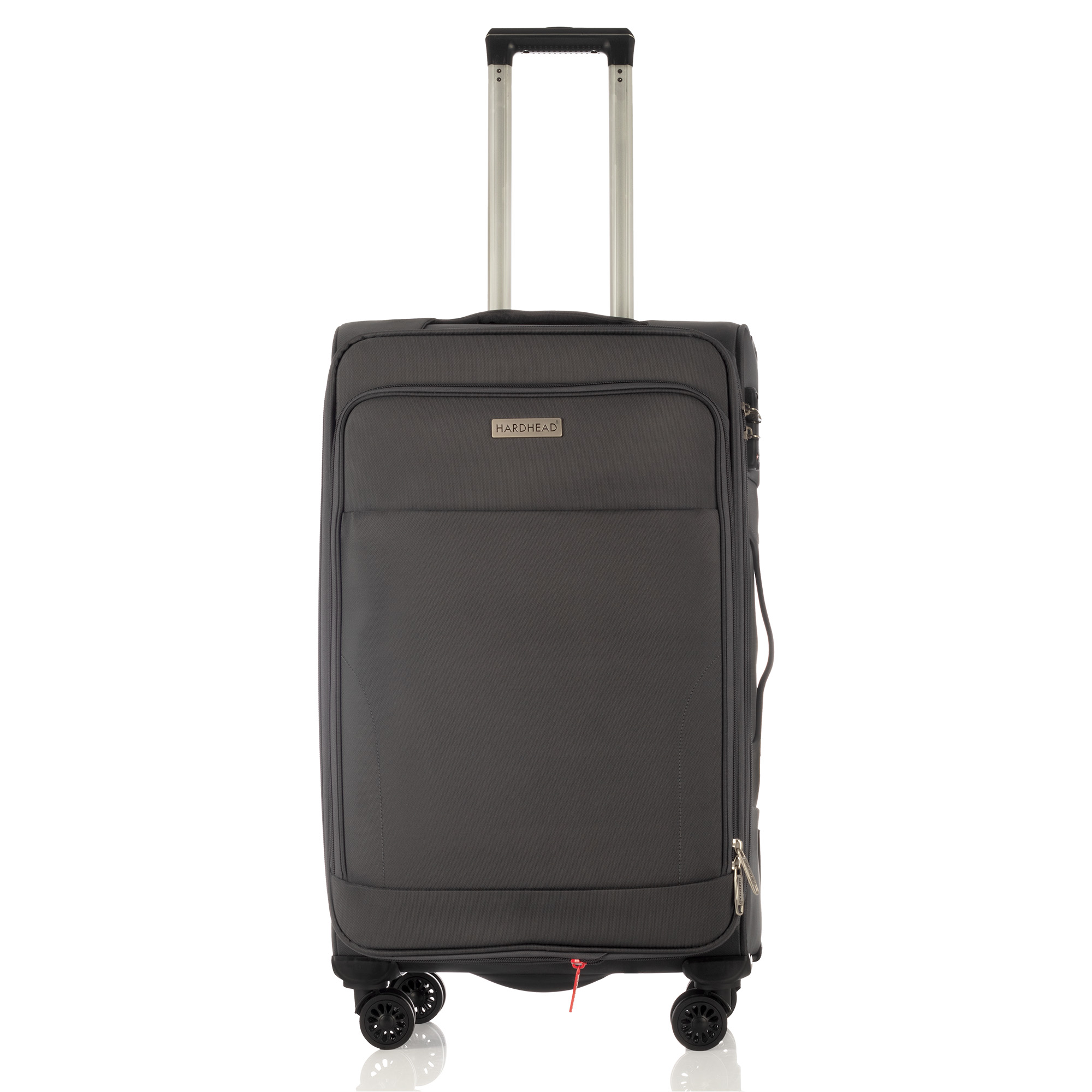 Maleta De Viaje Suave De Tela Original Nueva Hardhead In Heaven Gris Equipaje De 26 Pulgadas Con 3 Compartimient