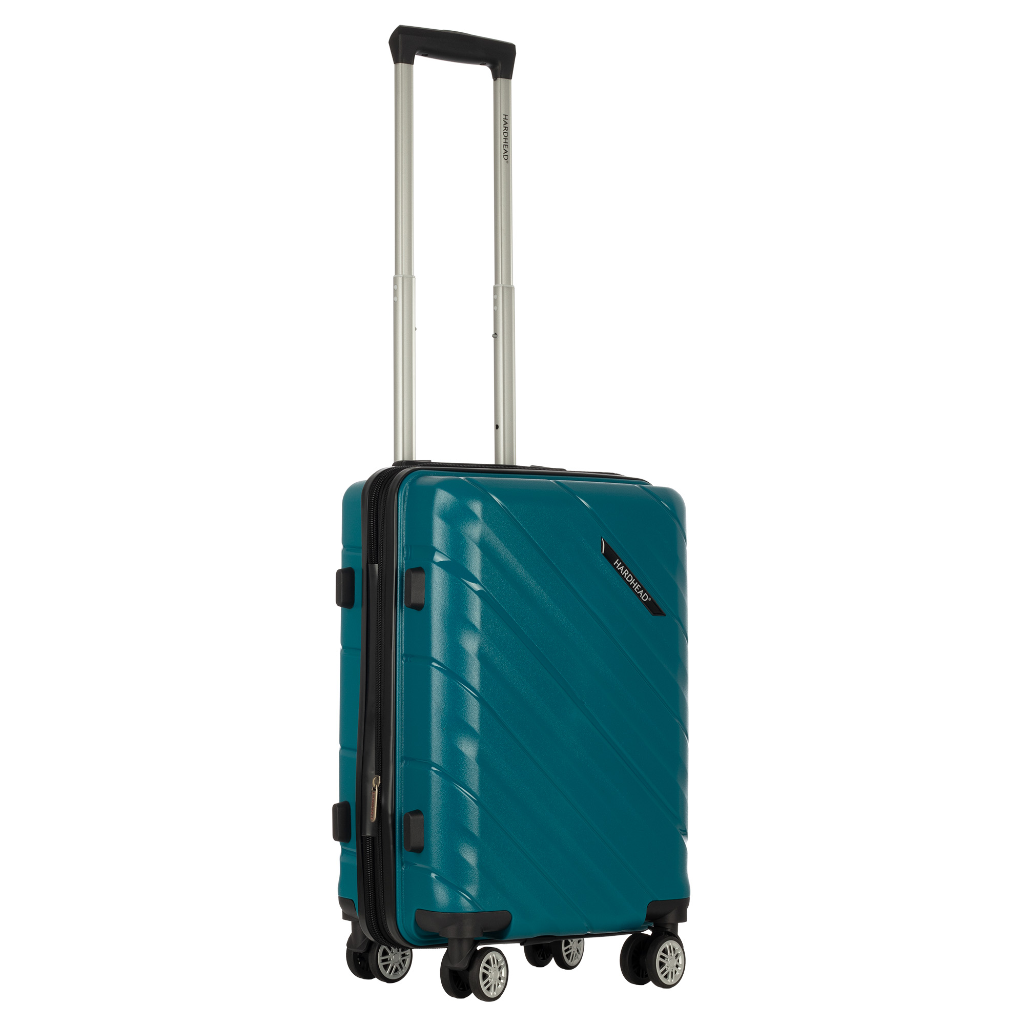 Maleta De Viaje Rígida Original Nueva Hardhead Ian Turquesa Equipaje De 19 Pulgadas Desmontable Con Cierre Expa