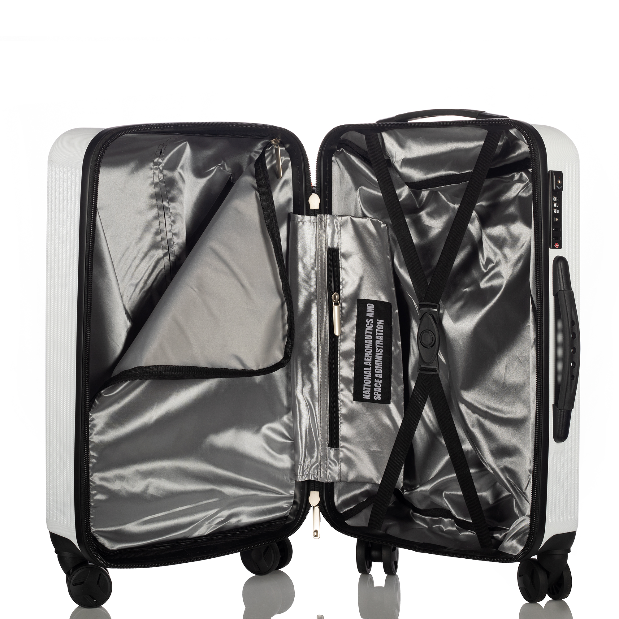 Foto 5 | Maleta De Viaje Rígida Original Nueva 25 Pulgadas Nasa Equipaje Con 3 Compartimientos Expandible.s