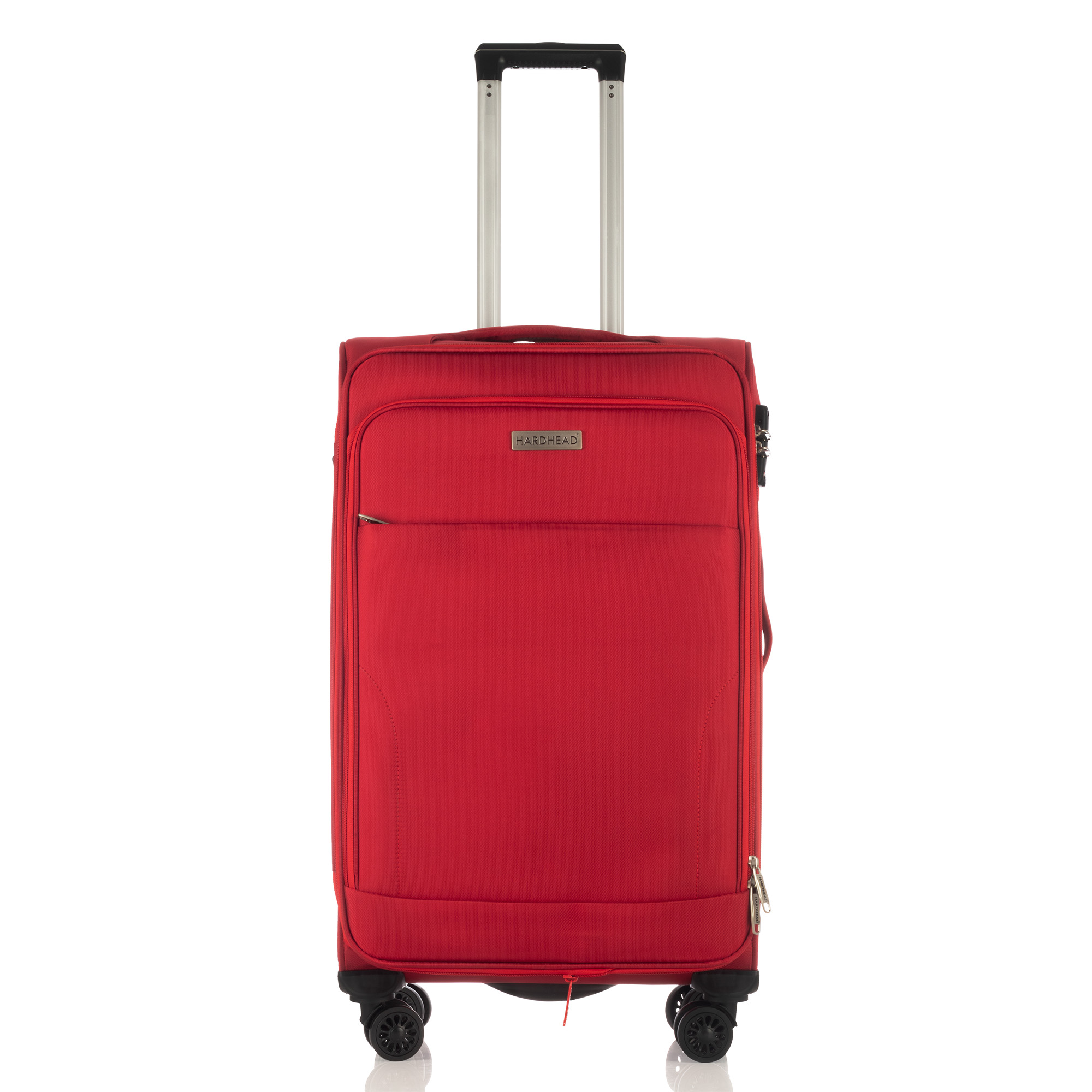 Maleta De Viaje Suave De Tela Original Nueva Hardhead In Heaven Rojo Equipaje De 26 Pulgadas Con 3 Compartimient