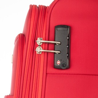 Foto 7 | Maleta De Viaje Suave De Tela Original Nueva Hardhead In Heaven Rojo Equipaje De 26 Pulgadas Con 3 Compartimient