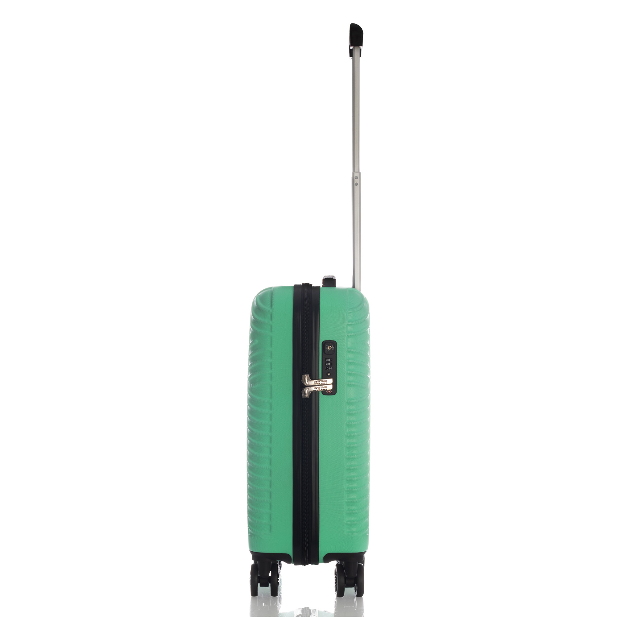 Foto 4 pulgar | Maleta de Viaje Turquesa de 20" con 3 Compartimientos Internos