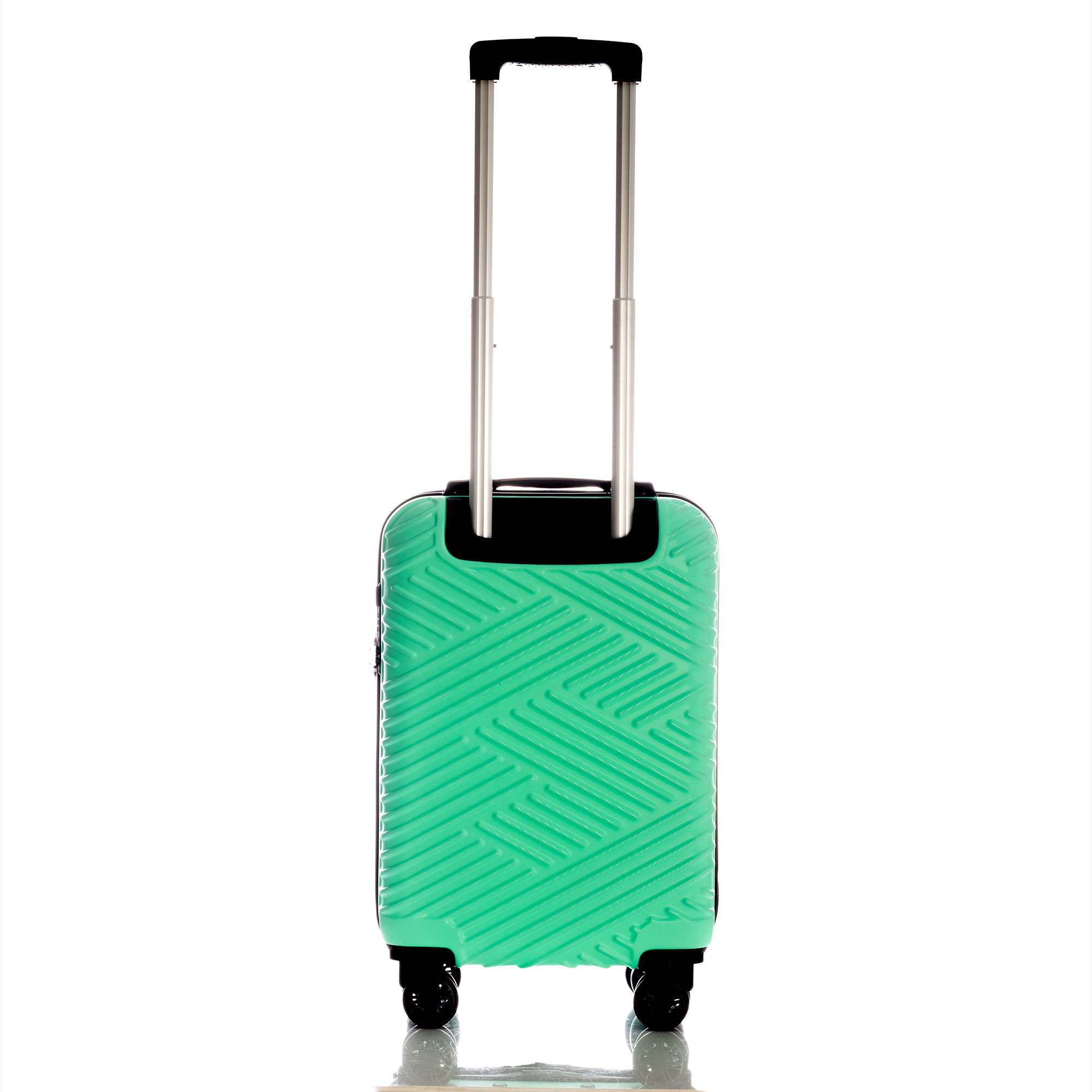 Foto 5 pulgar | Maleta de Viaje Turquesa de 20" con 3 Compartimientos Internos