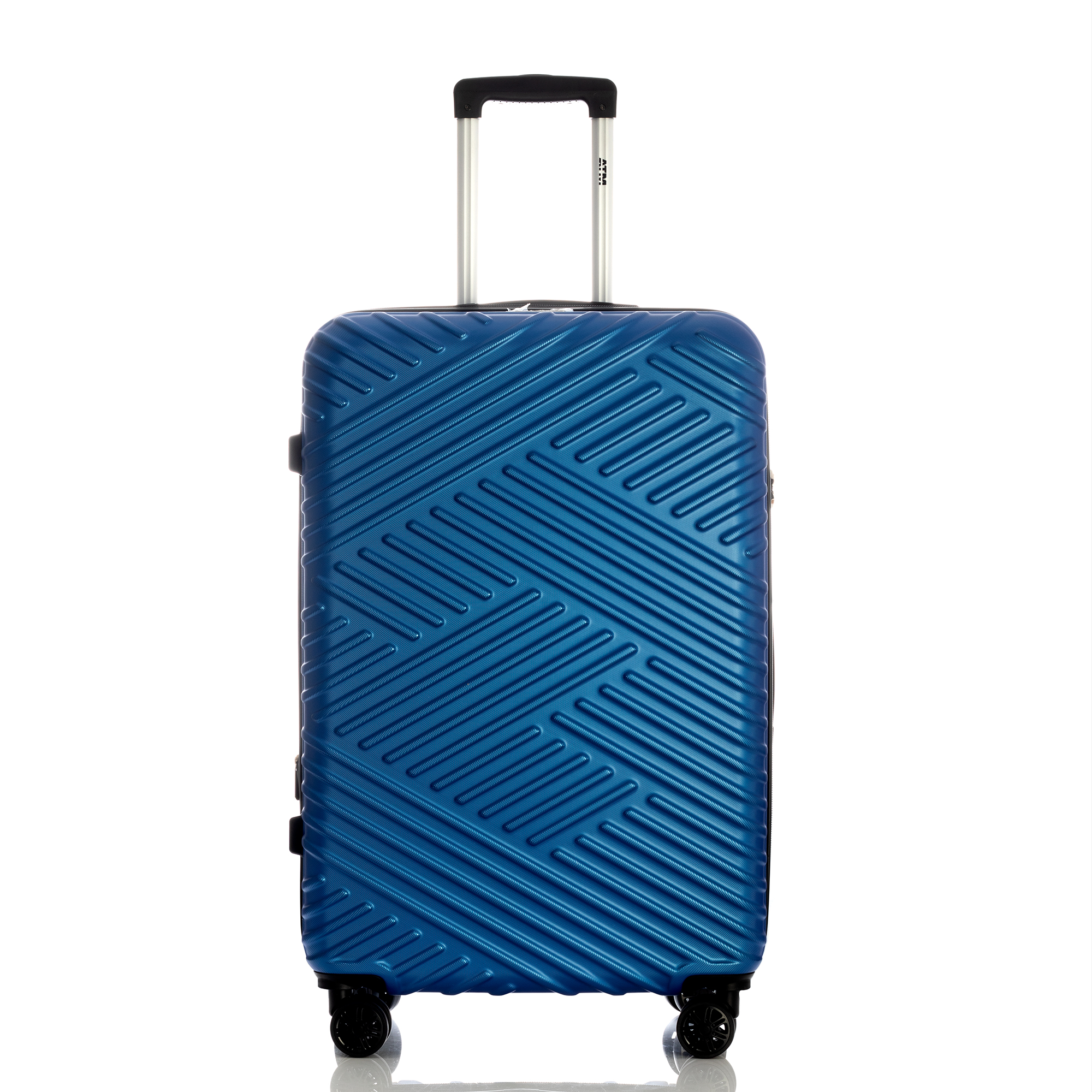 Maleta de Viaje Azul de 28" con 3 Compartimientos Internos y Cierre Expandible
