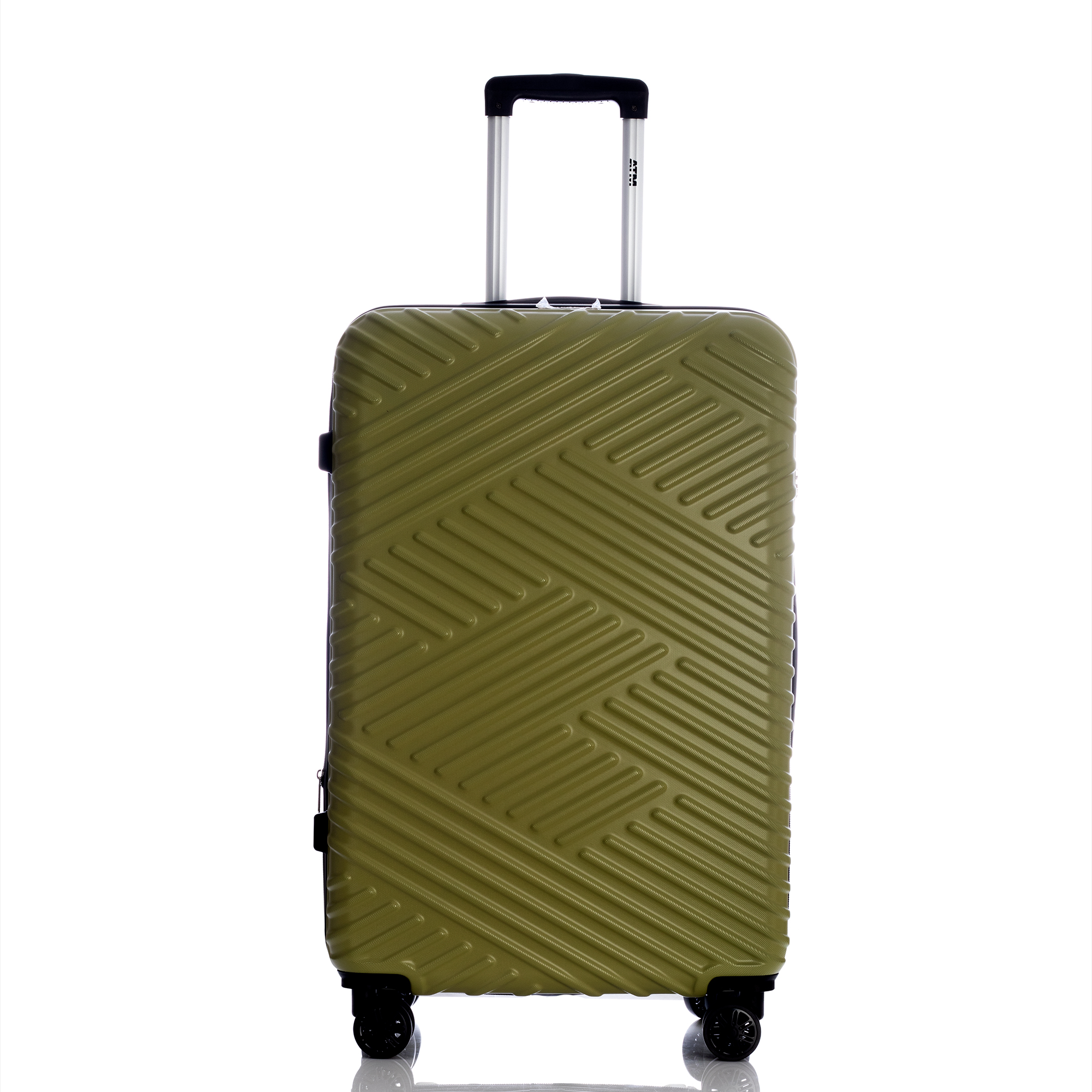 Maleta de Viaje Verde de 28" con 3 Compartimentos Internos y Cierre Expandible