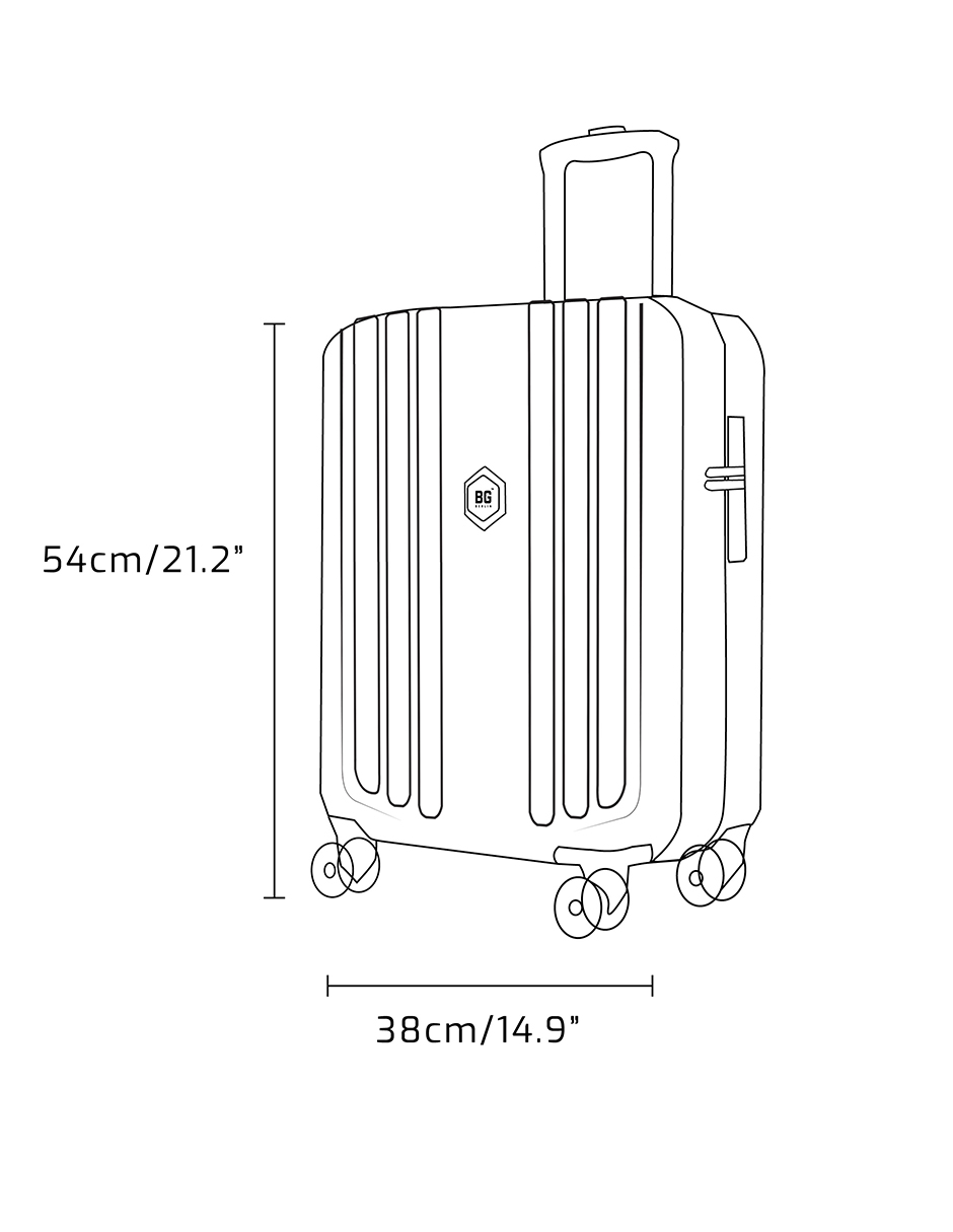 Foto 7 | Set De Maletas de Viaje Bg Berlín Enduro Rose 28'' Y 20''