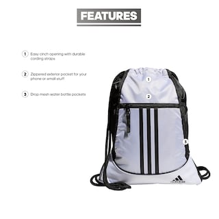 Foto 3 | Mochila Adidas Alliance Lightweight 12l Blanco/negro - Venta Internacional.