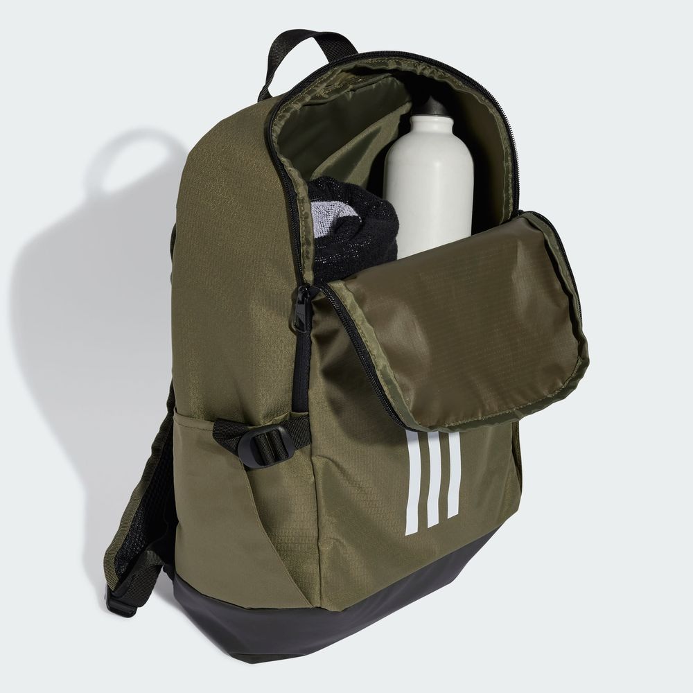 Foto 6 pulgar | Morral Essentials 3 Rayas Adidas Verde Unisex