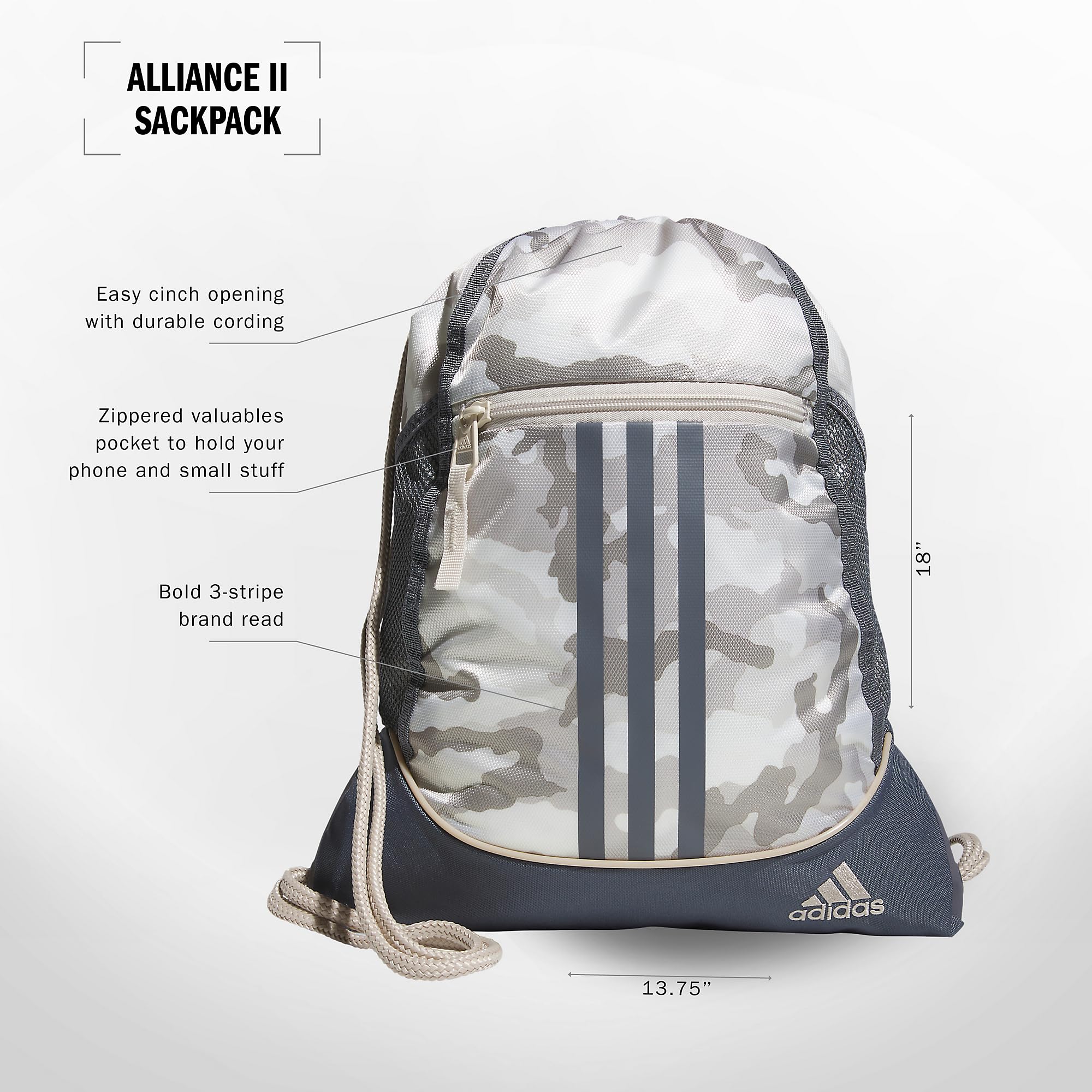 Foto 3 pulgar | Mochila Adidas Alliance Lightweight 12l Camuflage - Venta Internacional.