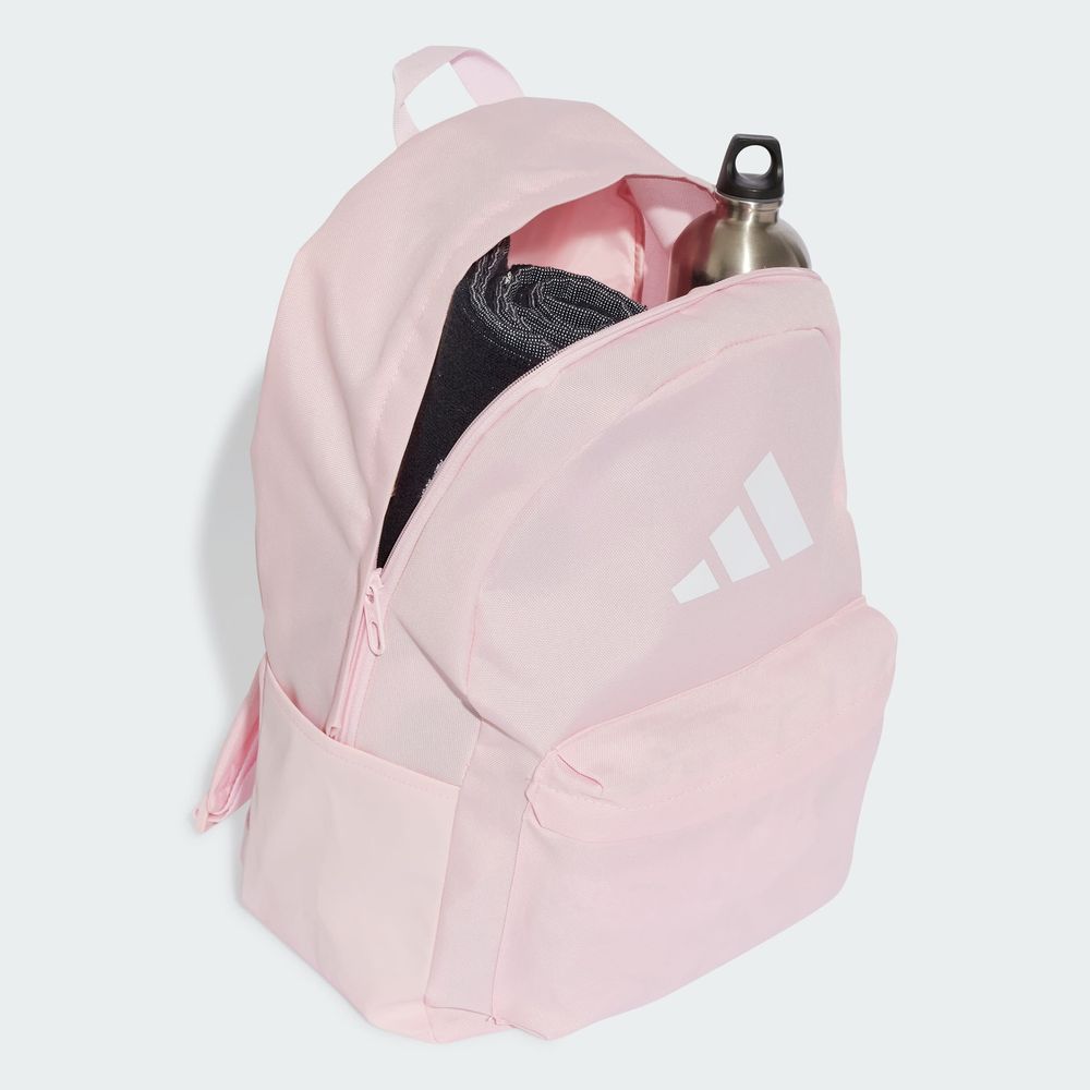Foto 6 pulgar | Mochila Classic 3 Barras Logo Adidas Rosa Unisex