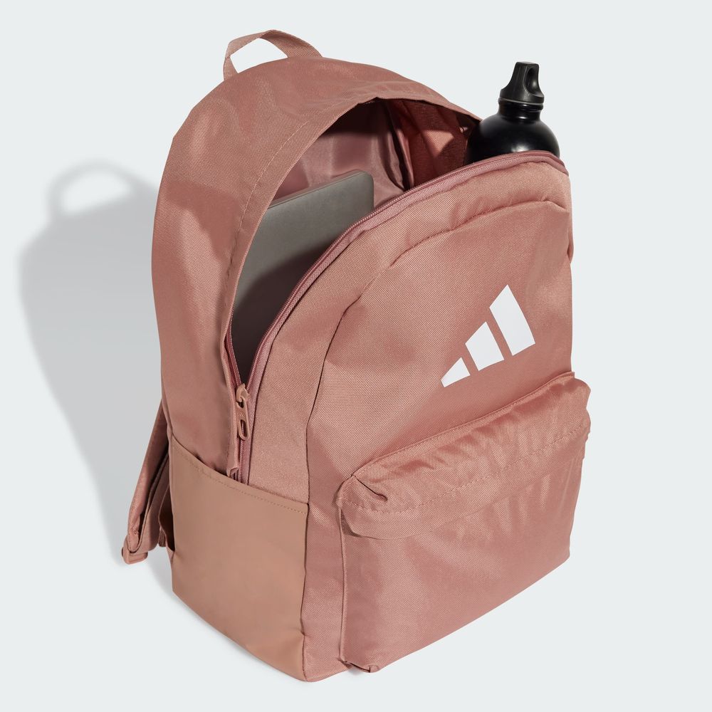Foto 6 pulgar | Mochila Classic 3 Barras Logo Adidas Rosa Unisex