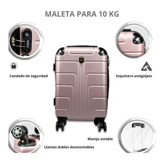 Foto 4 | Maleta De Viaje Jony 20'' Oro Rosado