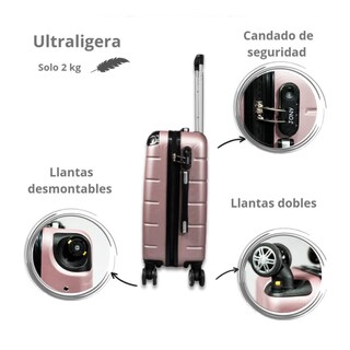 Foto 5 | Maleta De Viaje Jony 20'' Oro Rosado