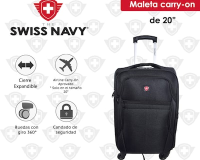 Foto 8 | Maleta Swiss Navy Pilatus Cabina Negra