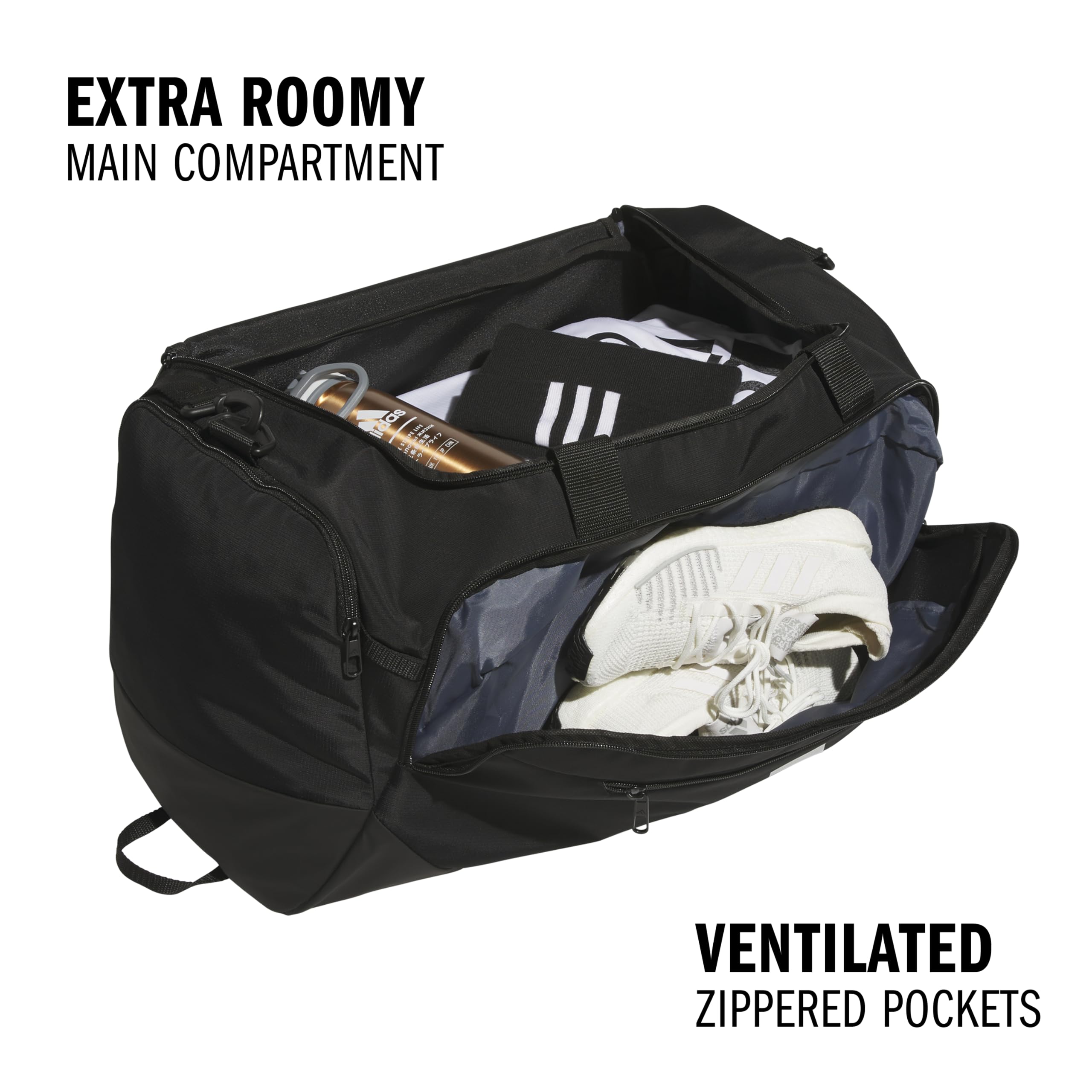 Foto 3 pulgar | Bolsa Adidas Defender 5.0 Duffel Travel Gym 59l Negro/plata - Venta Internacional.