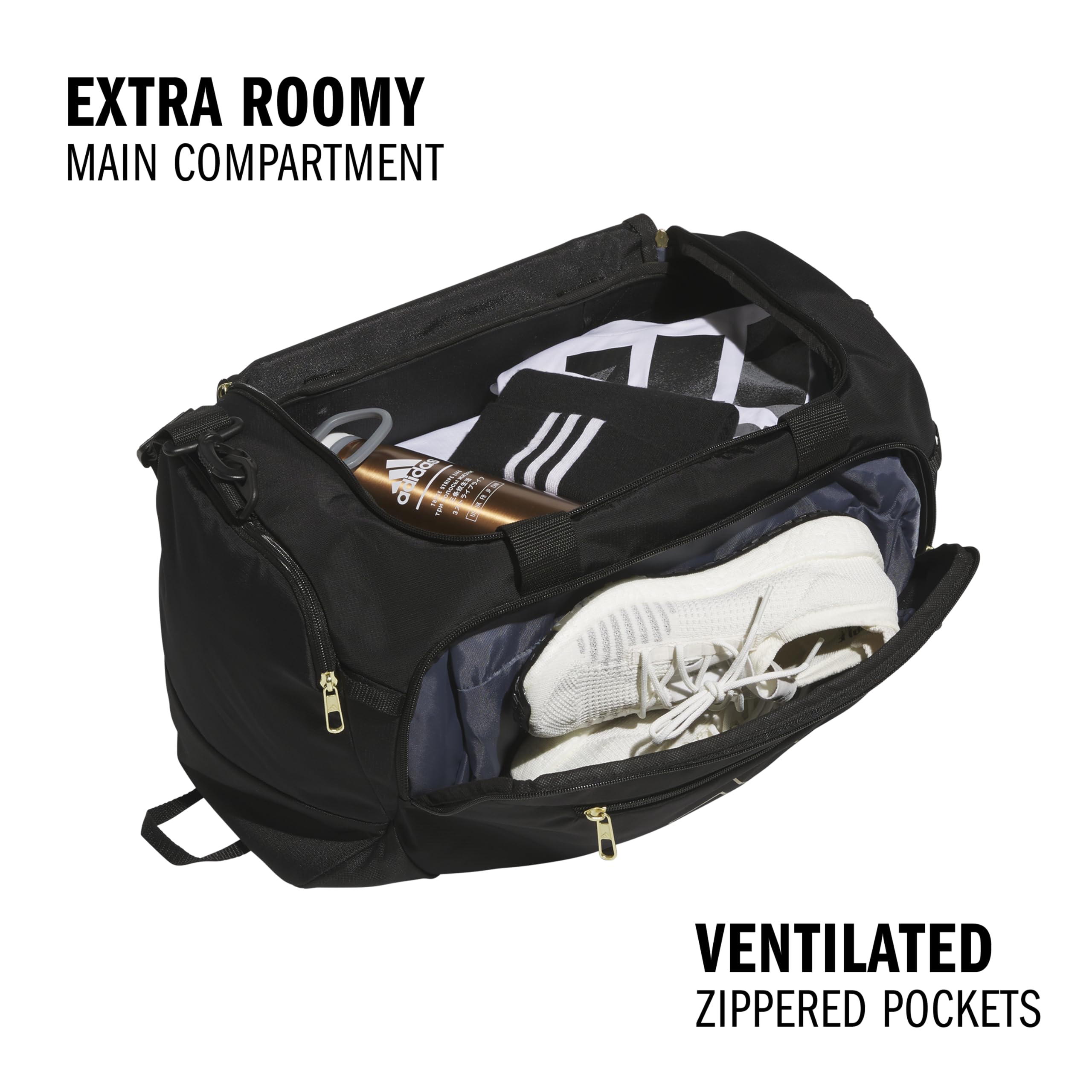 Foto 3 pulgar | Bolsa De Viaje Adidas Defender 5.0 Durable Travel Gym 42 L, Negra - Venta Internacional.