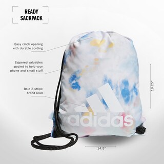 Foto 2 | Mochila Adidas Ready Tie Dye Wash Halo Verde Menta/blanco/negro - Venta Internacional.