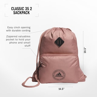 Foto 2 | Mochila Adidas Classic 3s 2.0 Cálida Rosa Arcilla - Venta Internacional.