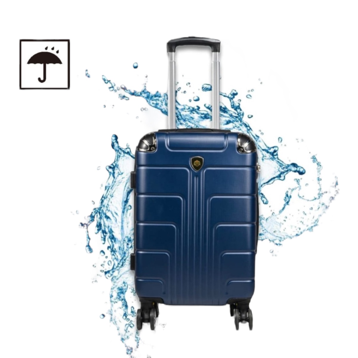 Foto 5 pulgar | Maleta De Viaje Jony 20'' Polipropileno Azul Marino