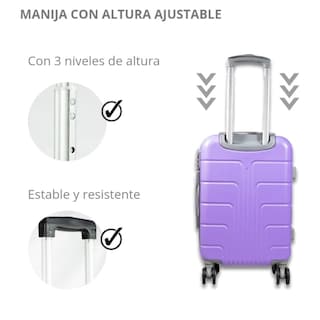 Foto 2 | Maleta De Viaje Jony 20'' Polipropileno Lavanda