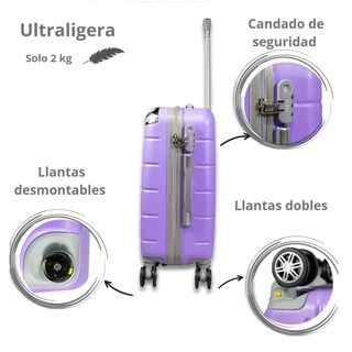 Foto 3 | Maleta De Viaje Jony 20'' Polipropileno Lavanda