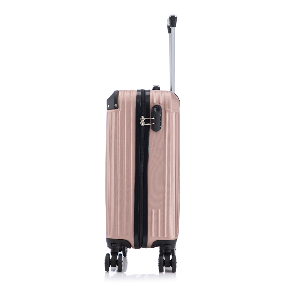 Foto 4 pulgar | Maleta De Mano Viaje Rigida Con Ruedas 10kg Color Rosa