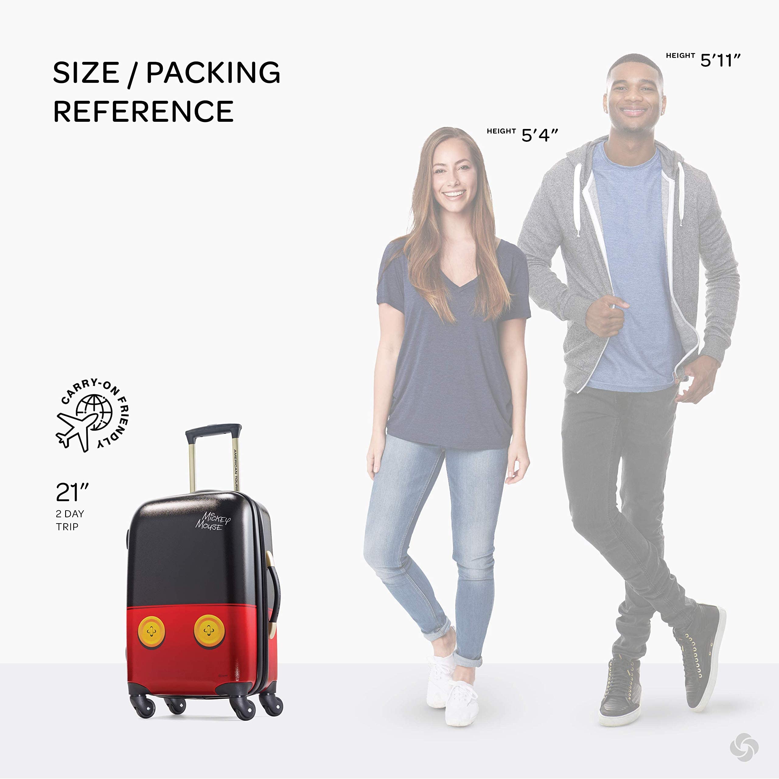 Foto 3 pulgar | Maleta American Tourister Disney Mickey Mouse de 21 Pulgadas - Venta Internacional