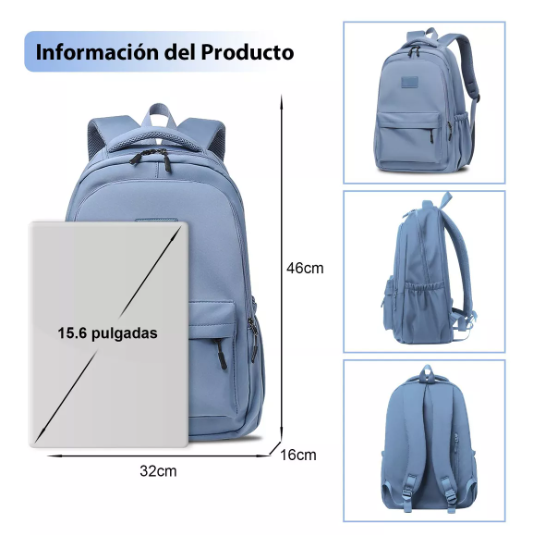 Foto 6 pulgar | Mochilas Xtellar Para Hombre Mujer Mochila Laptop Escolar 30l Modelo Azul