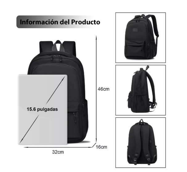 Foto 5 pulgar | Mochilas Xtellar Para Hombre Mujer Mochila Laptop Escolar 30l Modelo Negro
